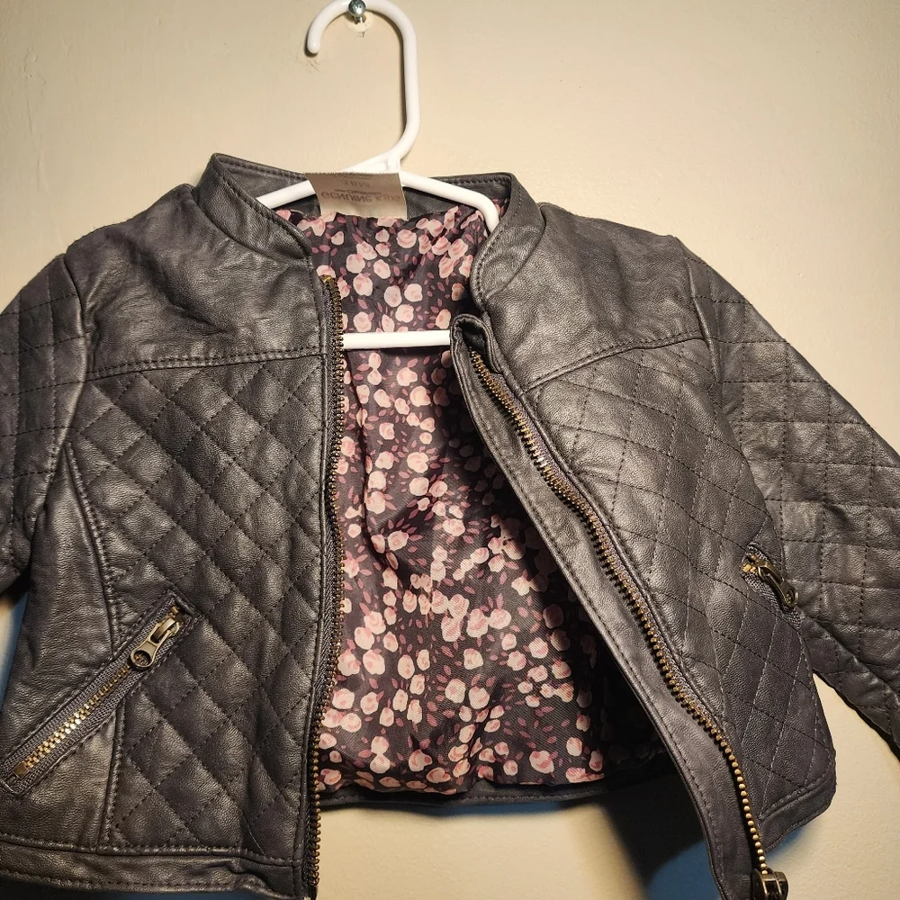 Children's Quilted Gray‎ Jacket Genuine Kids 18M